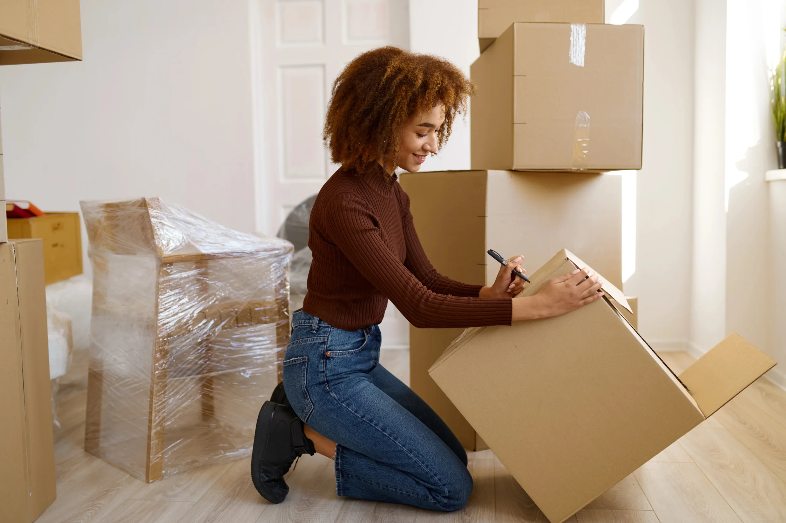 Happy Staff Member Delivering Our Packing & Unpacking Services In Perth